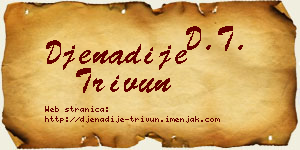 Đenadije Trivun vizit kartica